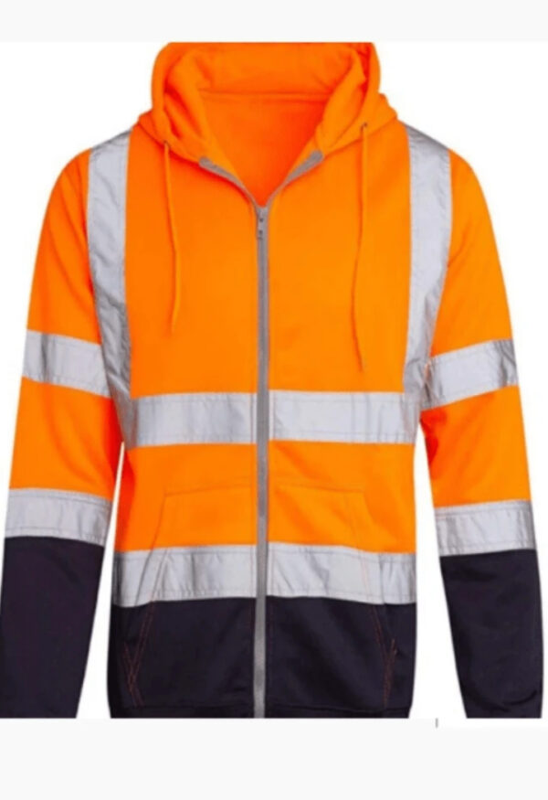 Men's Hooded Sweatshirt with Reflective Strips