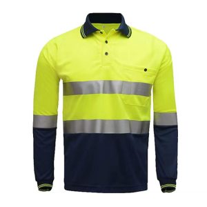 Yellow Long Sleeves Safety T-Shirt