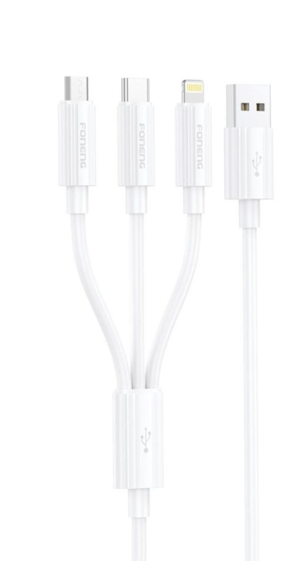 Foneng 3 in 1 Data Cable 1,2m